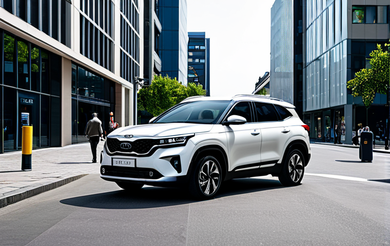 지리 콜라이더와 기아 셀토스 비교 - Kia Seltos - Urban Elegance**

"A Kia Seltos parked on a modern city street, showcasing its sleek li...